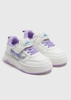 Disney Girls White Stitch Trainers (Younger 4-12)