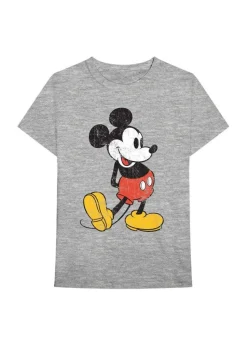 Disney Grey Mickey Mouse Vintage Cotton T-Shirt