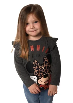 Disney Grey Minnie Mouse Kids Top (2-6 yrs)