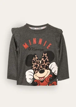 Disney Grey Minnie Mouse Kids Top (2-6 yrs)