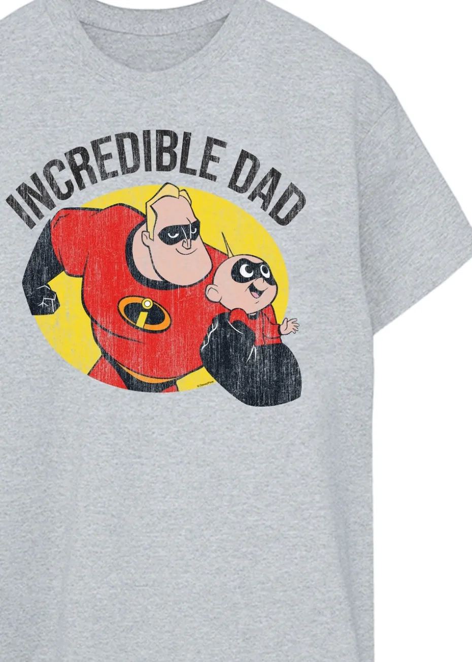 Disney Grey The Incredibles Incredible Dad Men Heather T-Shirt