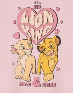 Disney Heart Lion King Girls Pink T-Shirt (3-14 Years)