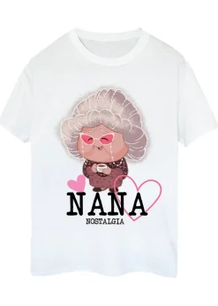 Disney Inside Out Nana Nostalgia White Boyfriend Fit T-Shirt
