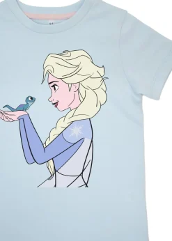 Disney Kids Baby Blue Frozen Elsa Stars Pyjamas (3-8 Years)