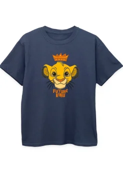 Disney Kids Navy Lion King Future King Printed T-Shirt (3-13 yrs)