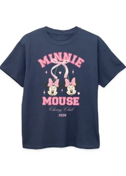 Disney Kids Navy Minnie Mouse Cherry Club T-Shirt (3-13 Years)