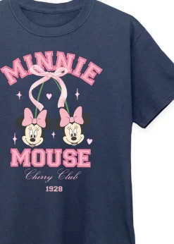 Disney Kids Navy Minnie Mouse Cherry Club T-Shirt (3-13 Years)