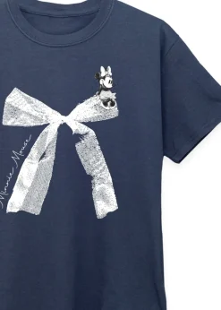 Disney Kids Navy Minnie Mouse Bow T-Shirt (3-13 Years)