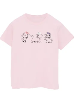 Disney Kids Pink The Aristocats Marie Bows T-Shirt (3-13 Years)