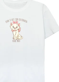 Disney Kids White The Aristocats Marie Cuteness T-Shirt (3-13 Years)