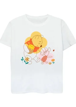 Disney Kids White Winnie The Pooh Piglet Printed T-Shirt (3-13 yrs)