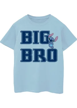 Disney Lilo & Stitch Big Brother Boys Blue Graphic T-Shirt (3-13 Years)