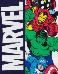 Disney Marvel Avengers Kids Shortie Blue Pyjamas (2-8 Years)