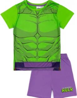 Disney Marvel Hulk Kids Shortie Purple Pyjamas (2-8 Years)