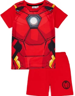 Disney Marvel Iron Man Kids Red Shortie Pyjamas (2-8 Years)