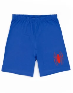 Disney Marvel Spiderman Kids Shortie Blue Pyjamas (2-8 Years)