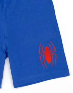 Disney Marvel Spiderman Kids Shortie Blue Pyjamas (2-8 Years)