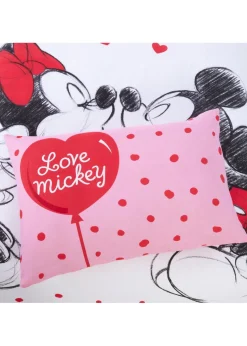 Disney Mickey & Minnie Mouse White Duvet Set