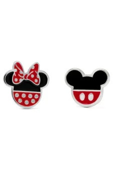 Disney Mickey and Minnie Mouse Enamel Filled Earrings