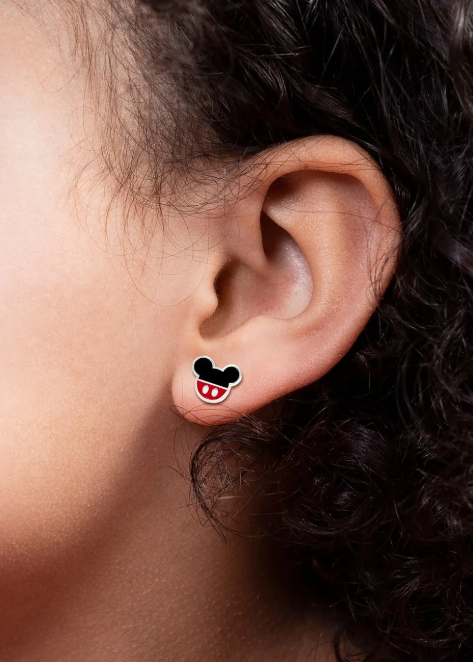 Disney Mickey and Minnie Mouse Enamel Filled Earrings