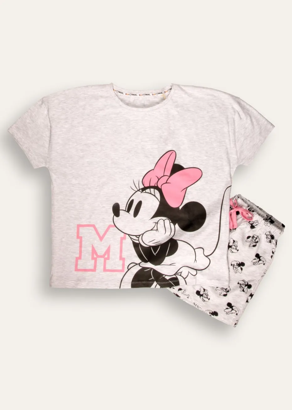 Disney Minnie Mouse Grey Short Pyjama Set