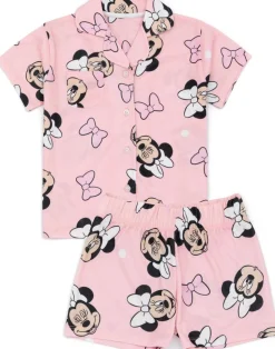 Disney Minnie Mouse Kids Shortie Pink Pyjamas (18 Months-8 Years)