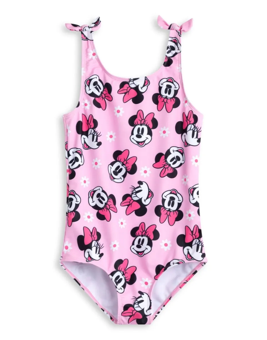 Disney Minnie Mouse Kids Pink 1 Piece Swimsuit (18 Months-8 Years)