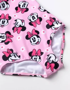 Disney Minnie Mouse Kids Pink 1 Piece Swimsuit (18 Months-8 Years)