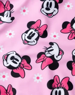 Disney Minnie Mouse Kids Pink 1 Piece Swimsuit (18 Months-8 Years)