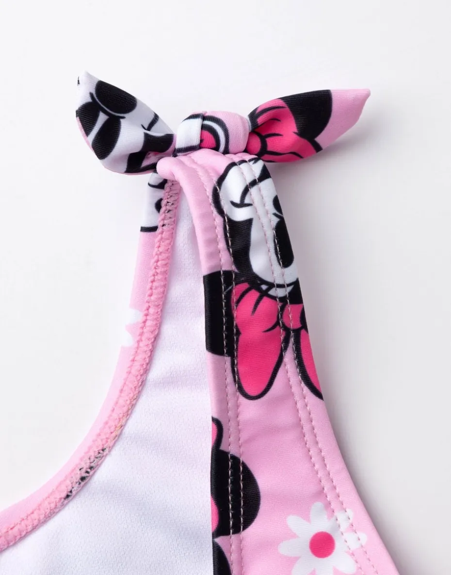 Disney Minnie Mouse Kids Pink 1 Piece Swimsuit (18 Months-8 Years)