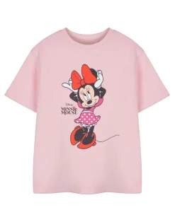 Disney Minnie Mouse Pose Girls Pink T-Shirt (18 Months - 8 Years)