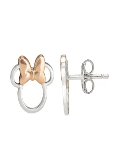 Disney Minnie Mouse Rose Gold Stud Earring