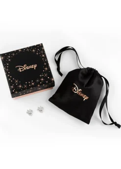 Disney Minnie Silver Plated April Birthstone Stud Earrings