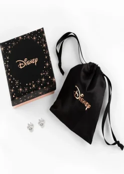 Disney Minnie Silver Plated April Birthstone Stud Earrings