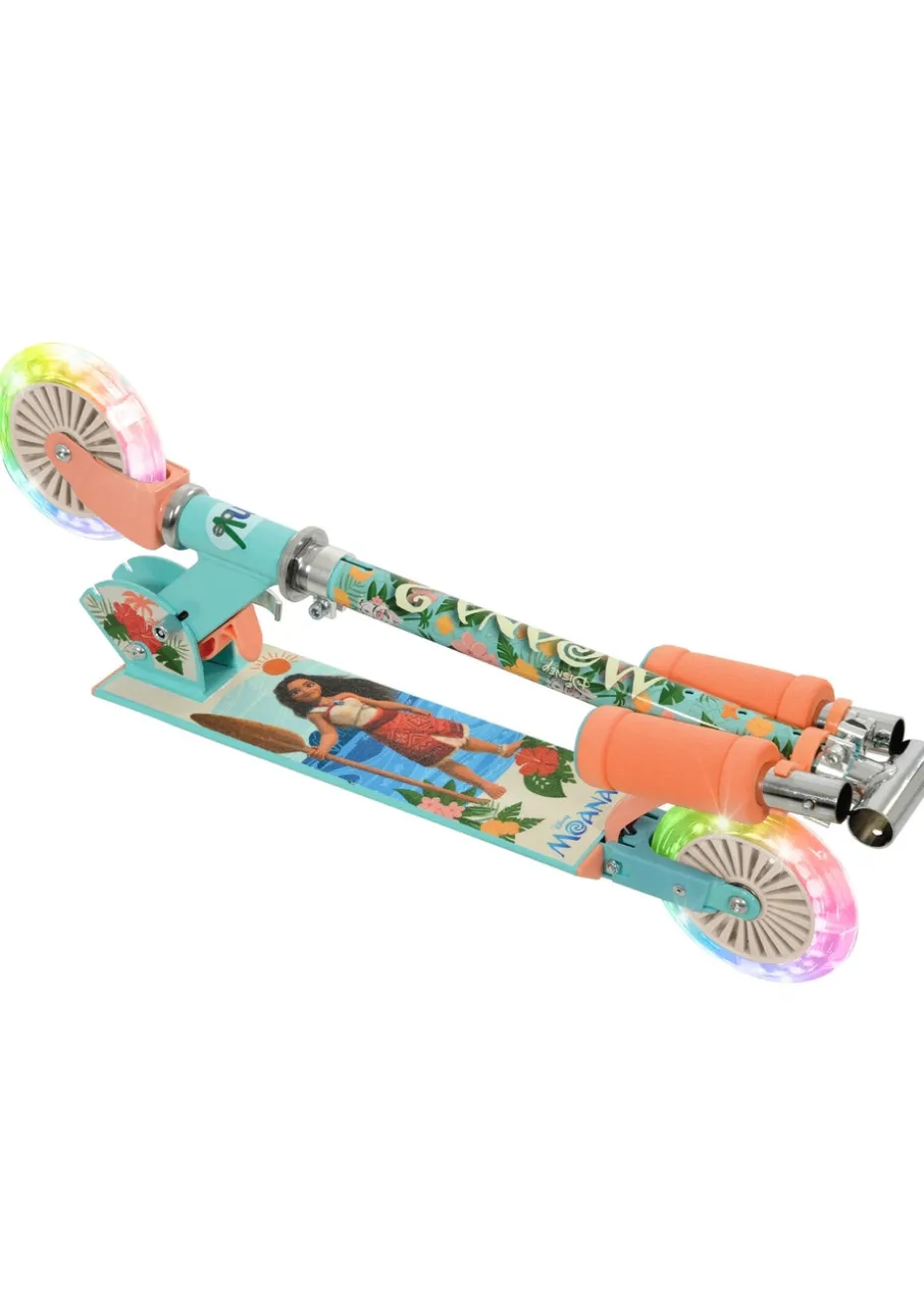Disney Moana Folding Inline Scooter with Light Up Wheels