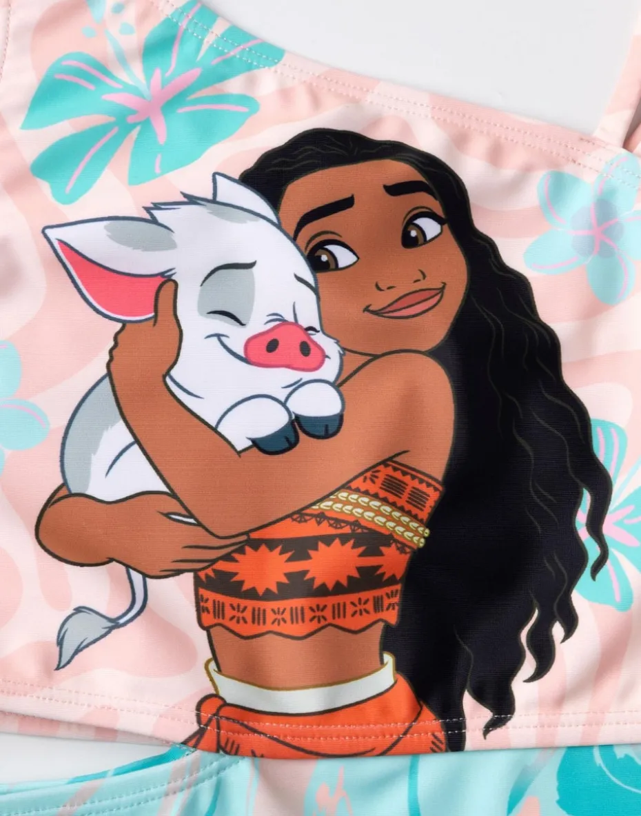 Disney Moana Kids Multi Coloured 1 Piece Swimming Costume (2-10 Years)