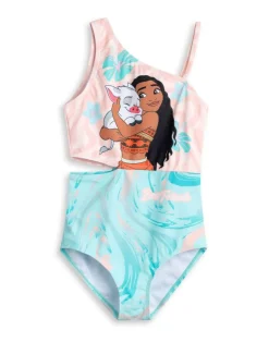 Disney Moana Kids Multi Coloured 1 Piece Swimming Costume (2-10 Years)