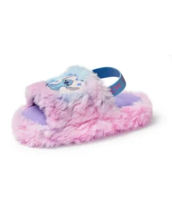 Disney Multicoloured Fluffy Ombre Stitch Character Slider Slippers (12 Younger - 5 Older)