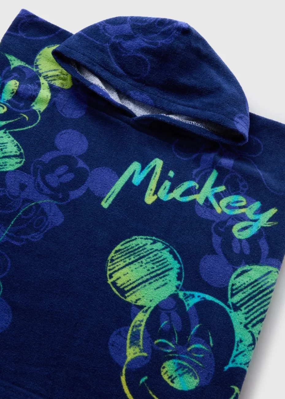 Disney Navy Mickey Mouse Poncho (One Size)