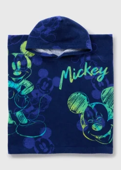 Disney Navy Mickey Mouse Poncho (One Size)