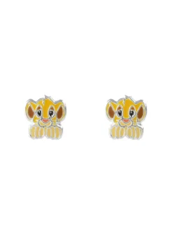 Disney Orange The Lion King Simba Enamel Earrings