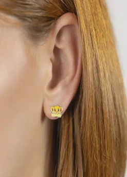 Disney Orange The Lion King Simba Enamel Earrings