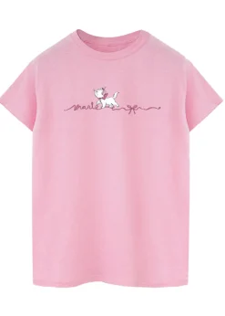 Disney Pink The Aristocats Marie Ribbon Boyfriend Fit T-Shirt