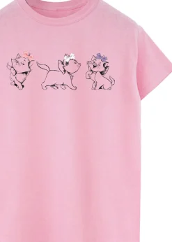 Disney Pink  The Aristocats Marie Bows Boyfriend Fit T-Shirt