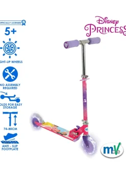Disney Princess Folding Inline Scooter With Light Up Wheels