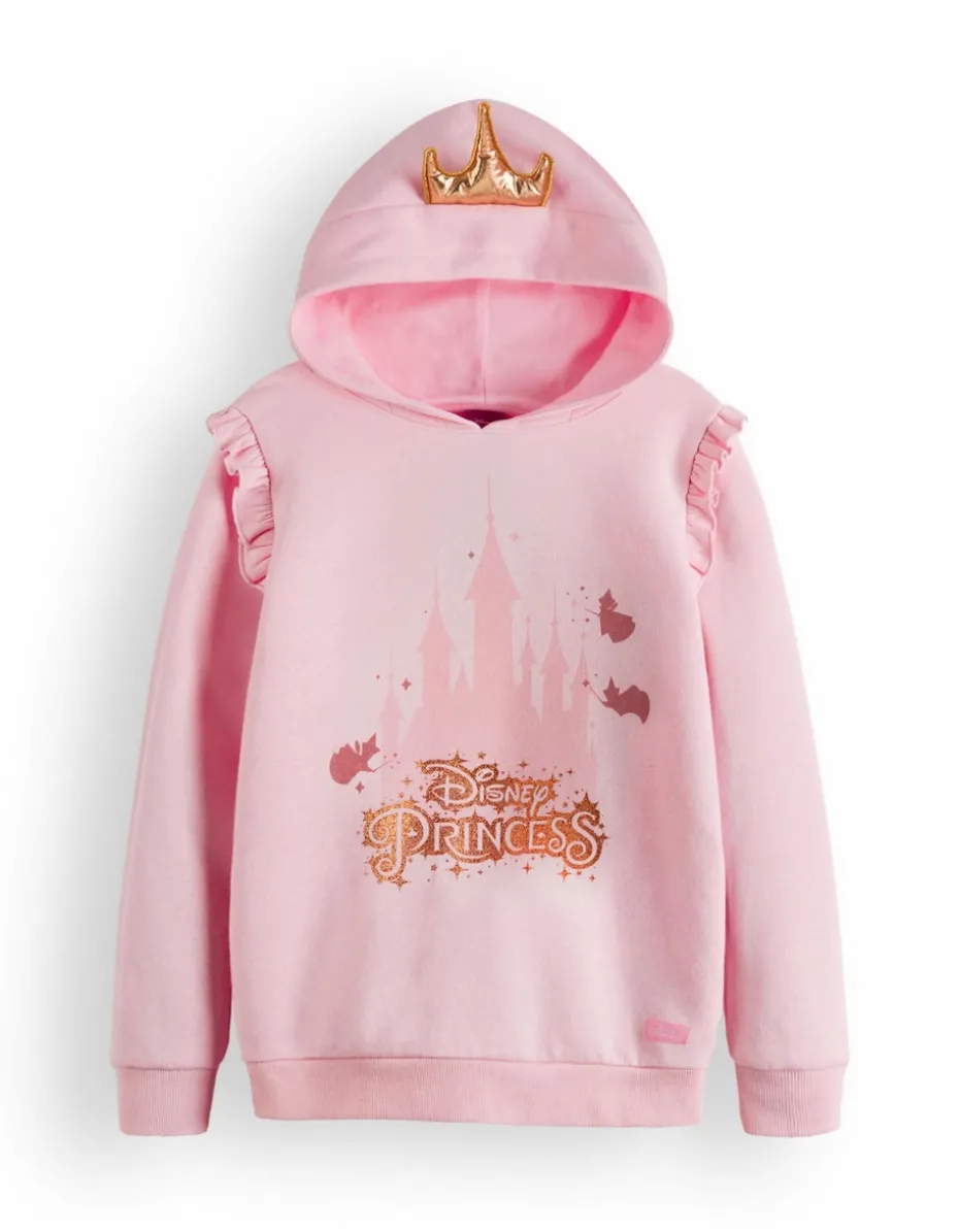 Disney Princess Girls Pink Hoodie (3-10 Years)