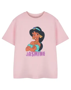 Disney Princess Jasmine Girls Pink T-Shirt (3-8 Years)