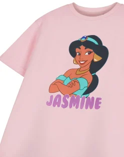 Disney Princess Jasmine Girls Pink T-Shirt (3-8 Years)