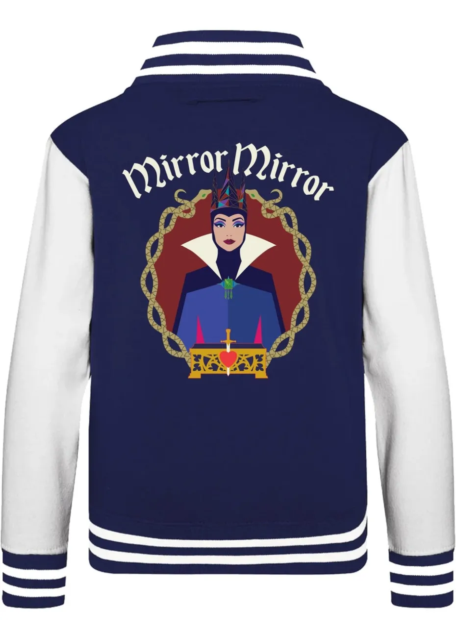 Disney Snow White Evil Queen Mirror Mirror Women Navy/White Varsity Jacket