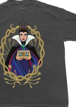 Disney Snow White Evil Queen Charcoal Washed Boyfriend Fit T-Shirt